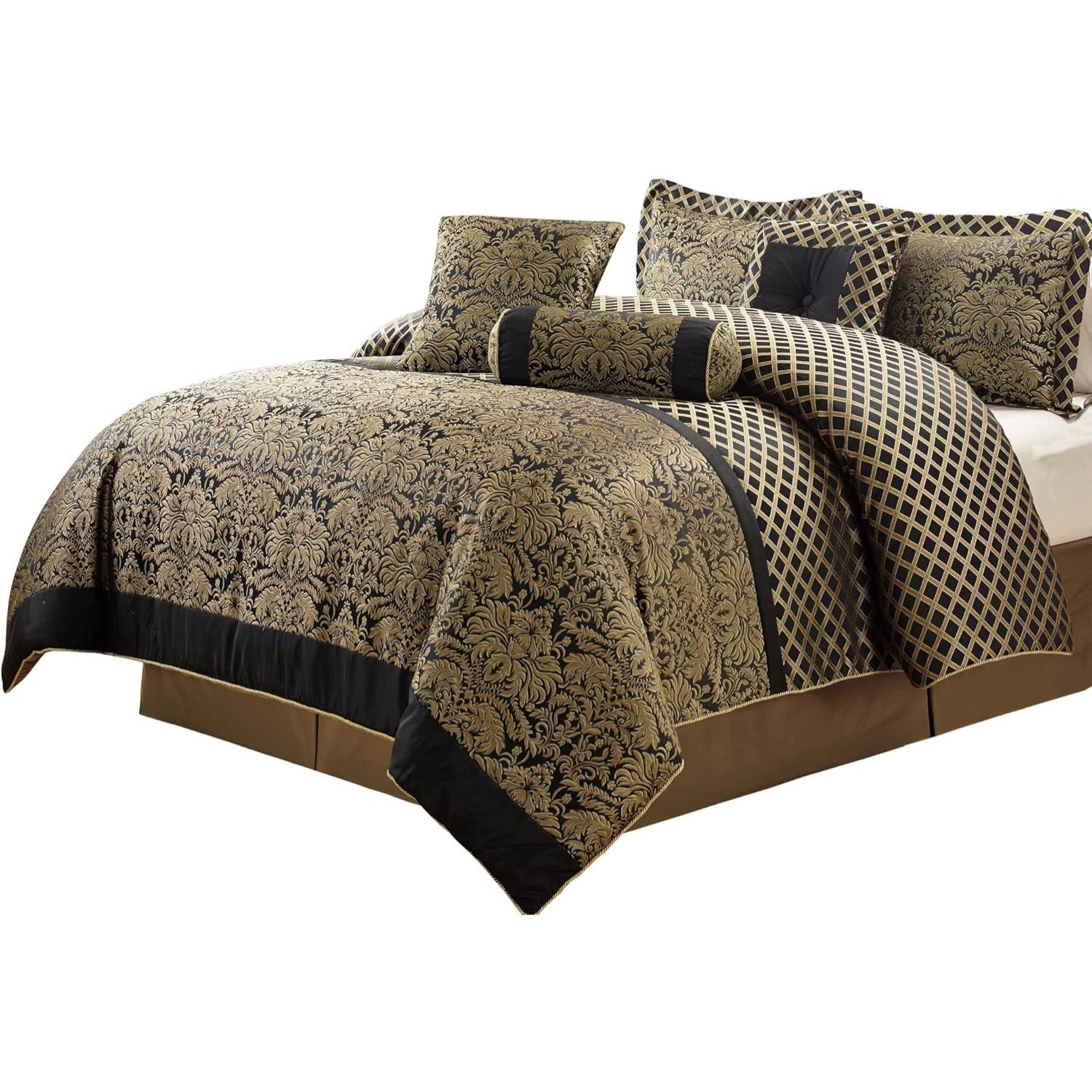 Imperial Damask 7-Piece Quilt Cover Set: image 7