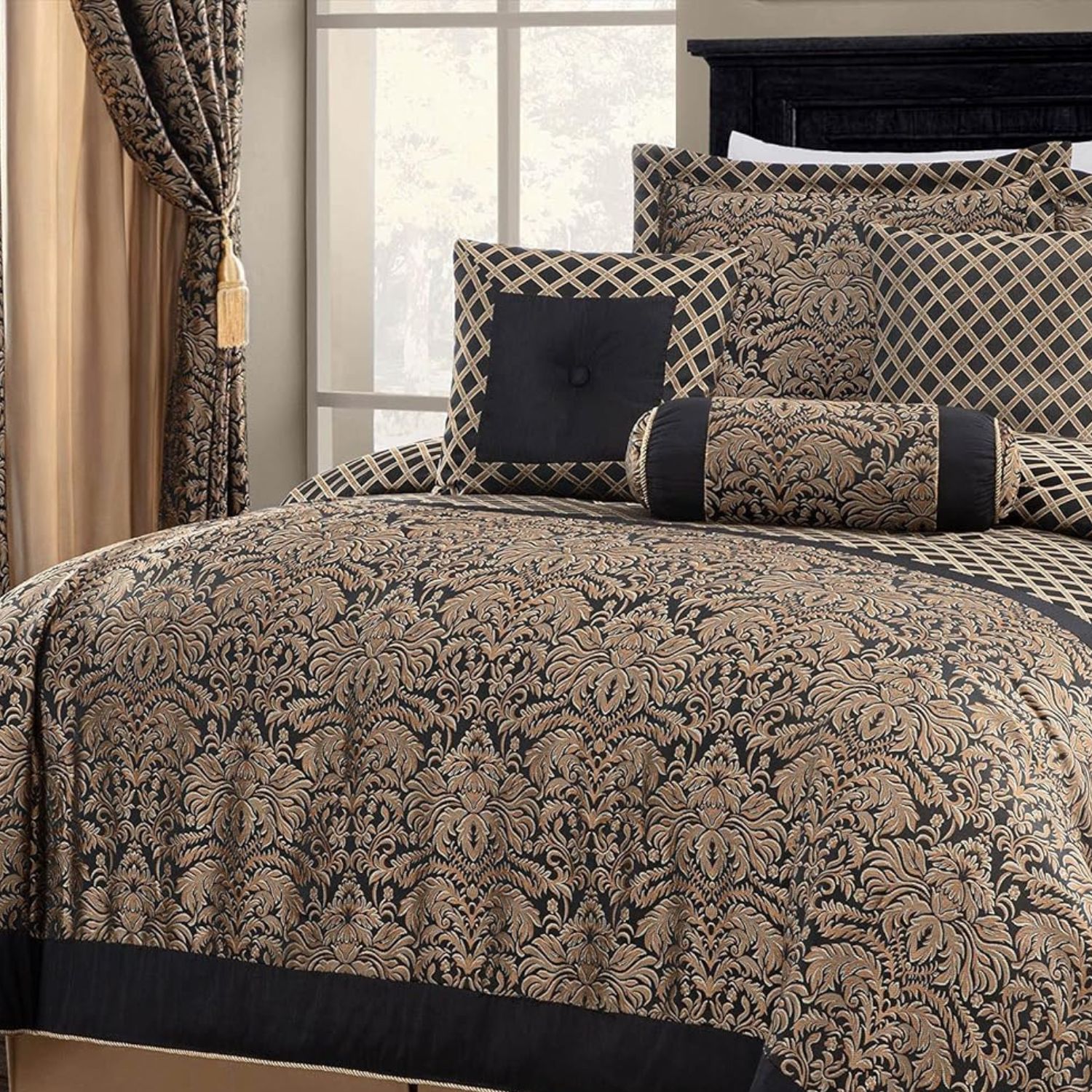Imperial Damask 7-Piece Quilt Cover Set: image 14